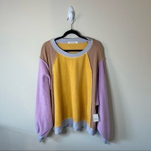 Free people color me glad pullover